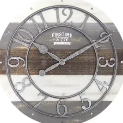 Shabby Wood Plank Wall Clock