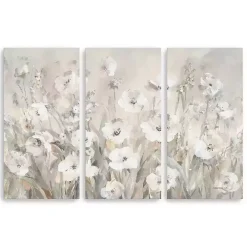 Shades Of White Canvas Art Prints, Set of 3