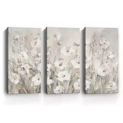 Shades Of White Canvas Art Prints, Set of 3