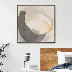 Shadow Swoop Framed Canvas Art Print