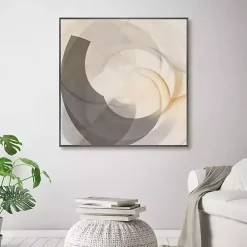 Shadow Swoop Framed Canvas Art Print