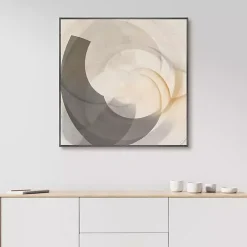 Shadow Swoop Framed Canvas Art Print