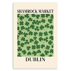 Shamrock Market Canvas Art Print