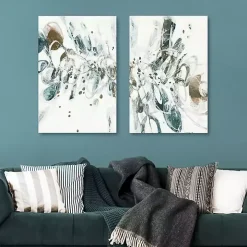 Shattered Glass Canvas Art Prints, Set of 2