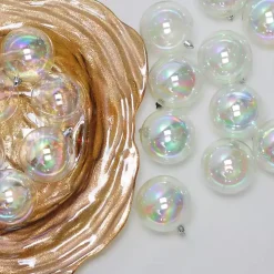 Shatterproof Clear Iridescent 32-pc. Ornaments
