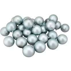 Shatterproof Matte Powder Blue 32-pc. Ornaments