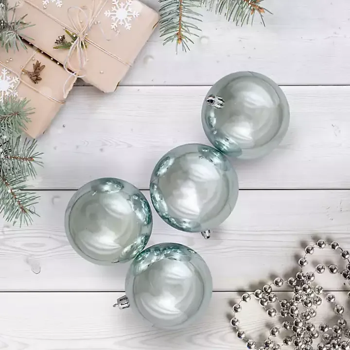 Shatterproof Shiny Powder Blue 32-pc. Ornaments