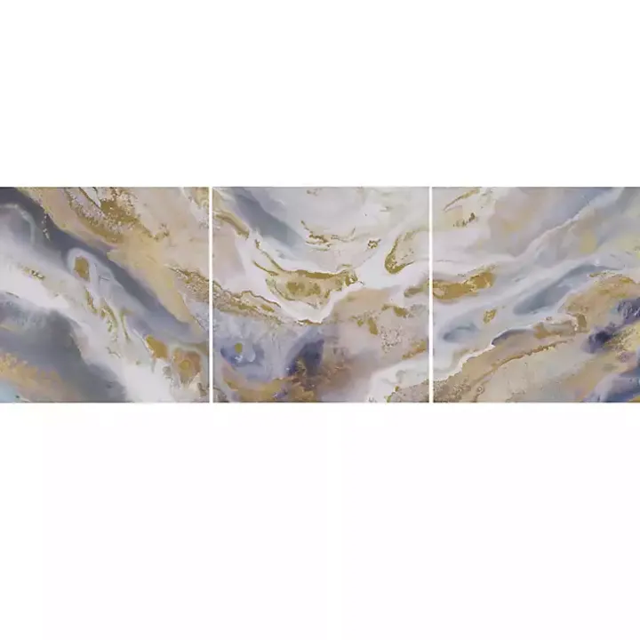 Shimmering Symphony Triptych Canvas Art, Set of 3