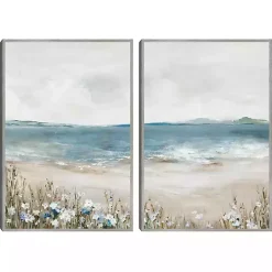 Shoreline Slepndor Framed Canvas Art Prints