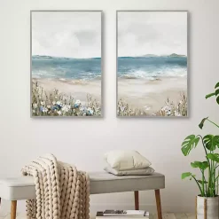 Shoreline Slepndor Framed Canvas Art Prints
