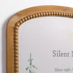 Silent Night Arch Beaded Wall Plaque