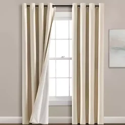 Silky Wheat Blackout Curtain Panel, 95 in.