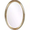Silver and Gold Carlton Oval Wall Mirror