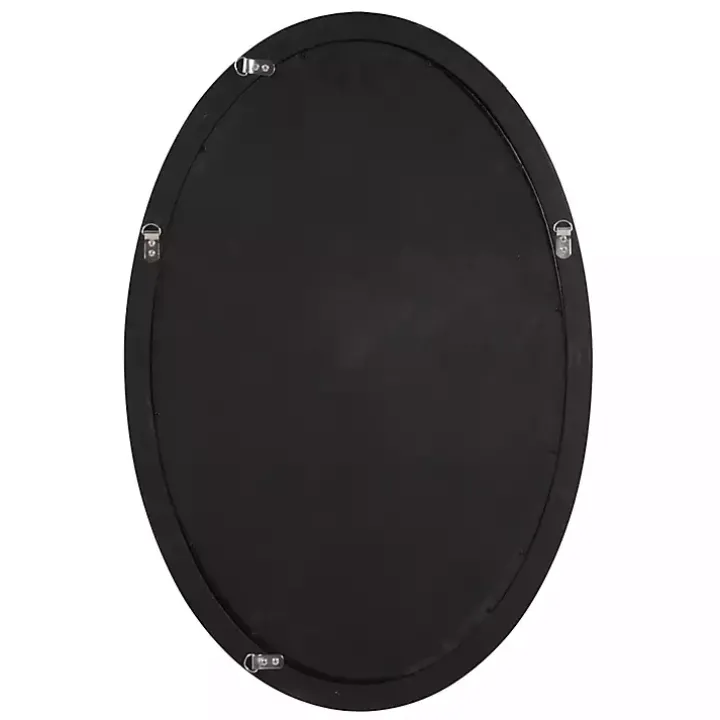 Silver and Gold Carlton Oval Wall Mirror