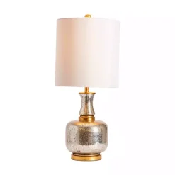 Silver and Gold Mercury Glass Table Lamp