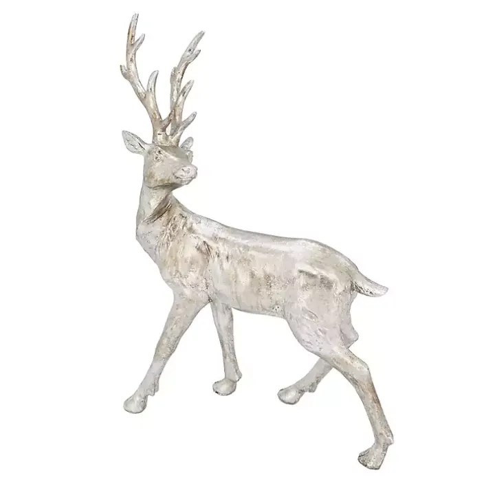 Silver Blitzen Reindeer Figurine