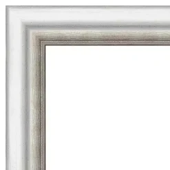 Silver Embossed Frame Wall Mirror