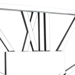 Silver Glass Frame Wall Clock