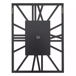 Silver Glass Frame Wall Clock