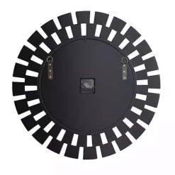 Silver Glass Mirror Abstract Wall Clock