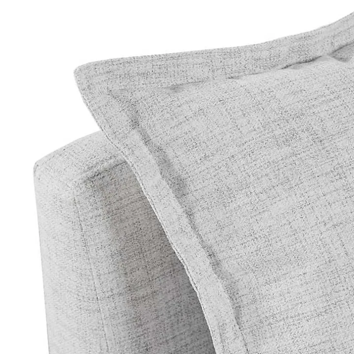 Silver Gray Modular Corner Accent Chair