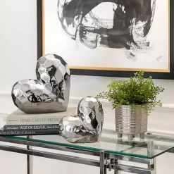 Silver Heart Figurine