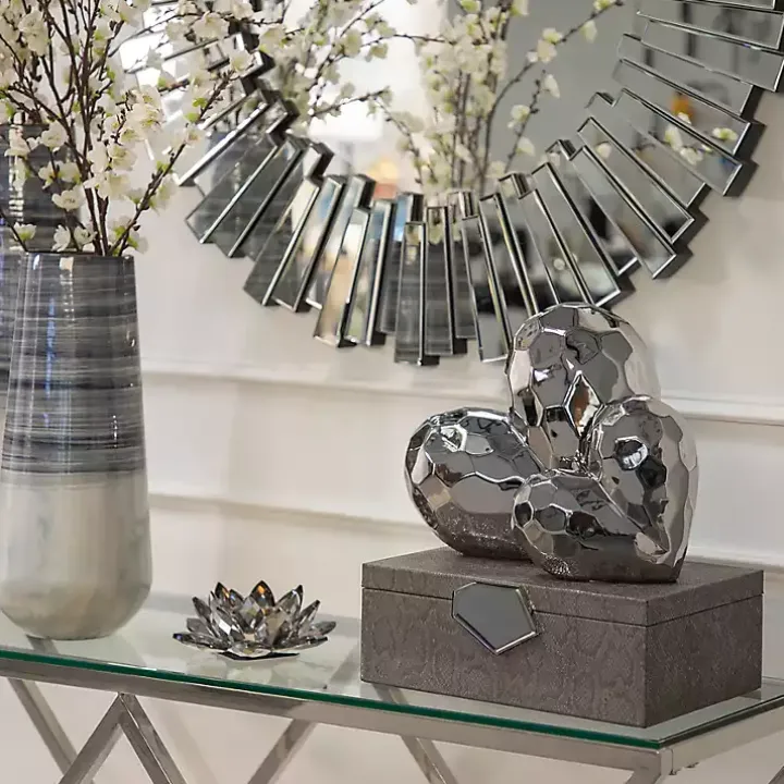 Silver Heart Figurine