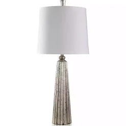 Silver Leaf Slender Table Lamp