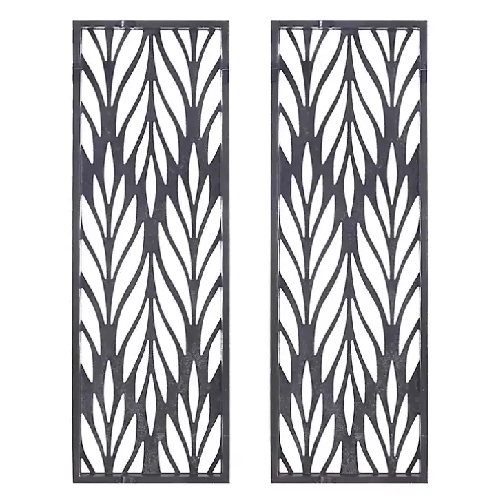 Silver Madison Park Florian Wall Plaques, Set of 2