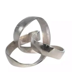 Silver Matte Knot Sculpture