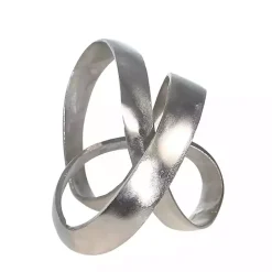 Silver Matte Knot Sculpture