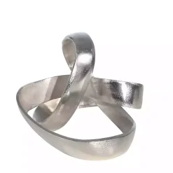 Silver Matte Knot Sculpture