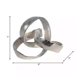Silver Matte Knot Sculpture