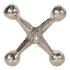 Silver Metal Jack Sculpture