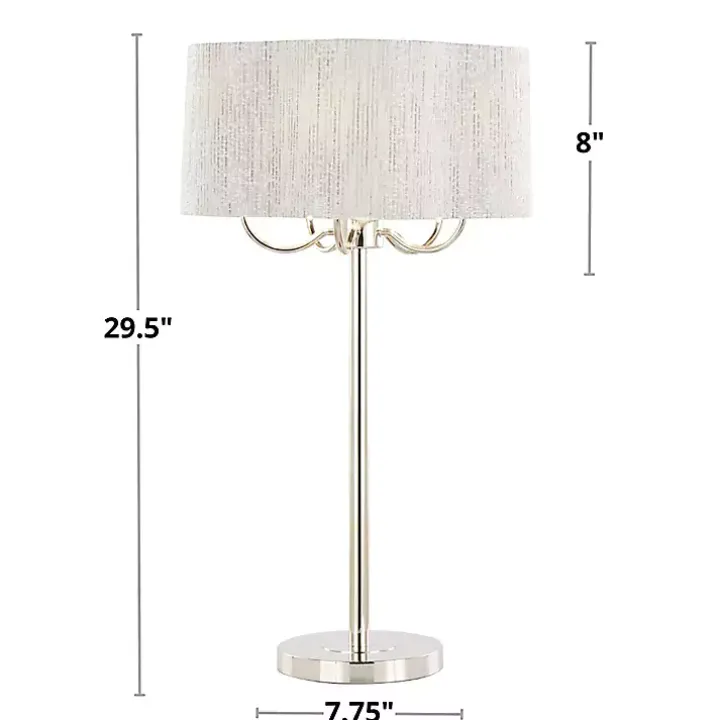 Silver Metal Lila Table Lamp