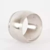 Silver Metal Round Napkin Rings, Set of 4
