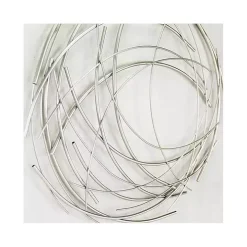 Silver Metal Wire Abstract Wall Plaque