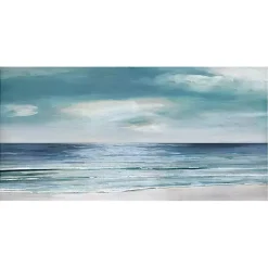 Silver Shore Canvas Art Print
