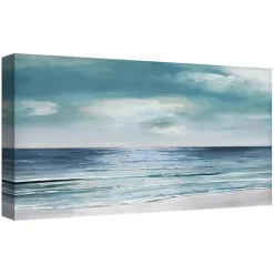 Silver Shore Canvas Art Print