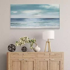 Silver Shore Canvas Art Print