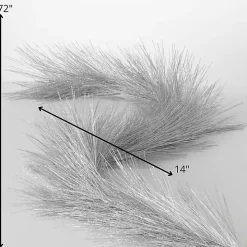 Silver Sparkle Pine Christmas Garland