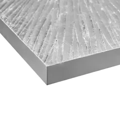 Silver Sunburst Dimensional Resin Wall Art