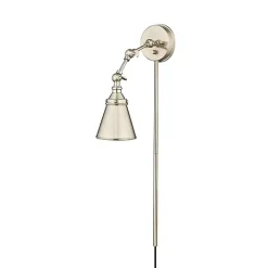 Silver Swing Arm Wall Sconce
