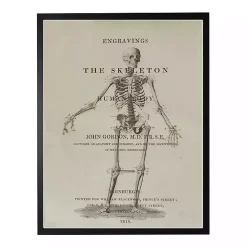 Skeleton Framed Halloween Wall Art
