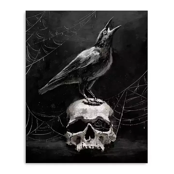 Skull & Raven Canvas Art Print, 24x30