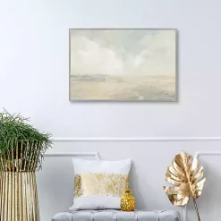 Sky and Sand Crop Framed Canvas Art Print