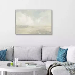 Sky and Sand Crop Framed Canvas Art Print
