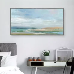 Sky From The Bay Framed Canvas Art Print