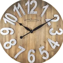 Slat Wood Wall Clock