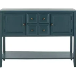 Slate Teal 4-Drawer Charlotte Sideboard